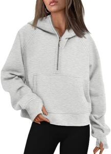 Women's Half-Zip Hoodie | Cozy Casual Sweatshirt